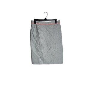 J. Crew No. 2 Pencil Skirt Striped White 2